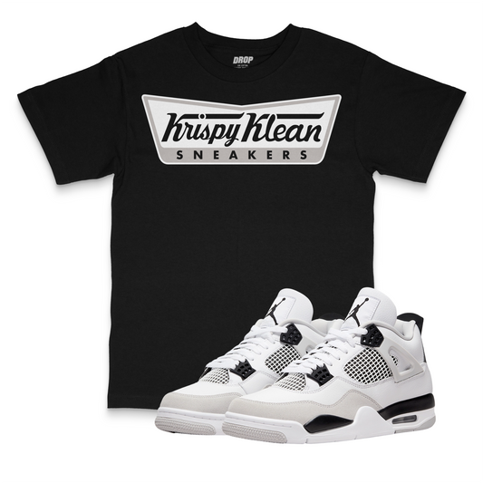 Air Jordan 4 Military Black I Krispy Klean T-Shirt