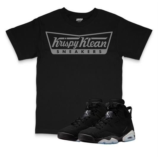 Air Jordan 6 Black Chrome I Krispy Klean T-Shirt