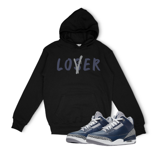 Air Jordan 3 Georgetown I Loser/Lover Hoodie