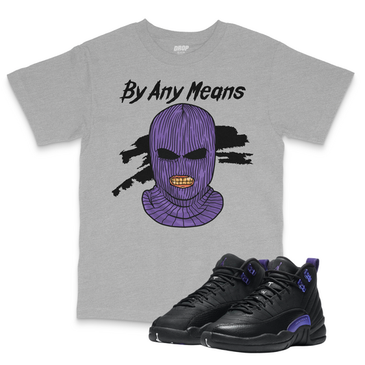 Air Jordan 12 Dark Concord I By Any Means Tee